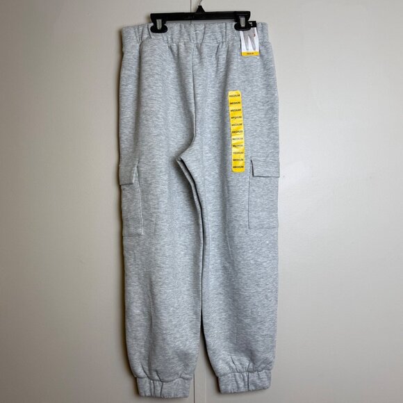 Express Cargo Jogger Pants Mens Grey Size M Pockets Hip Hop Athleisure Medium - Picture 3 of 8